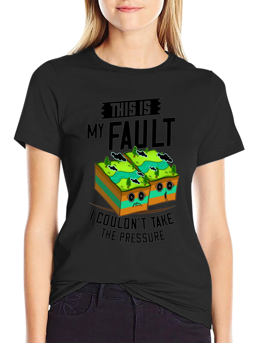 Funny Geology Fault Line Humor T-Shirt