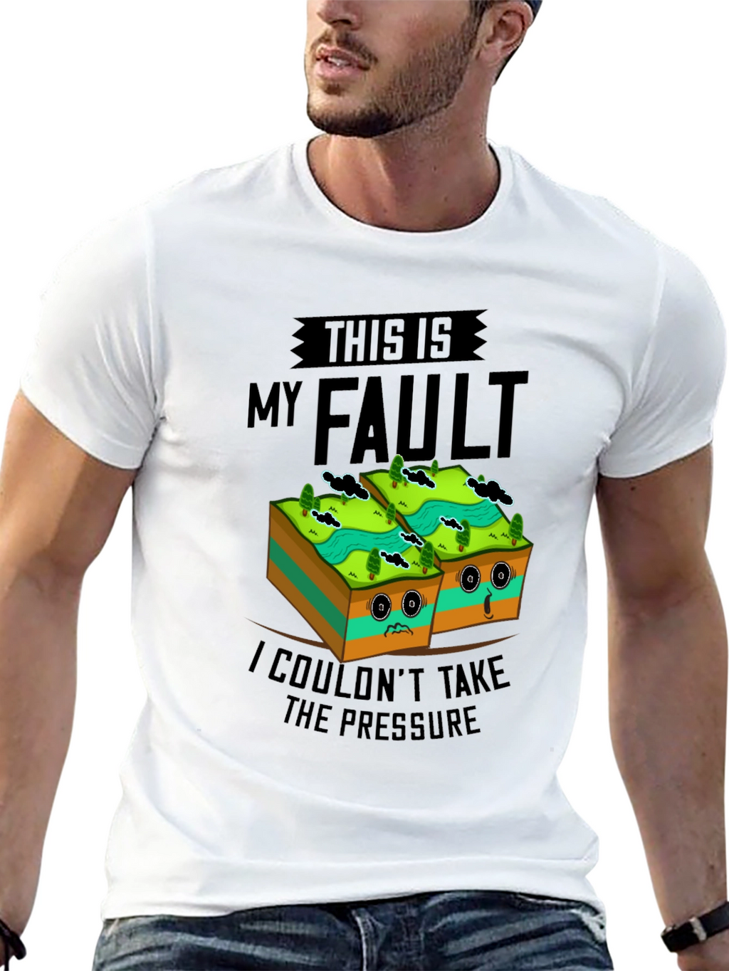 Funny Geology Fault Line Humor T-Shirt