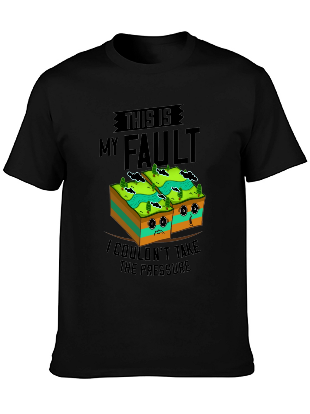 Funny Geology Fault Line Humor T-Shirt