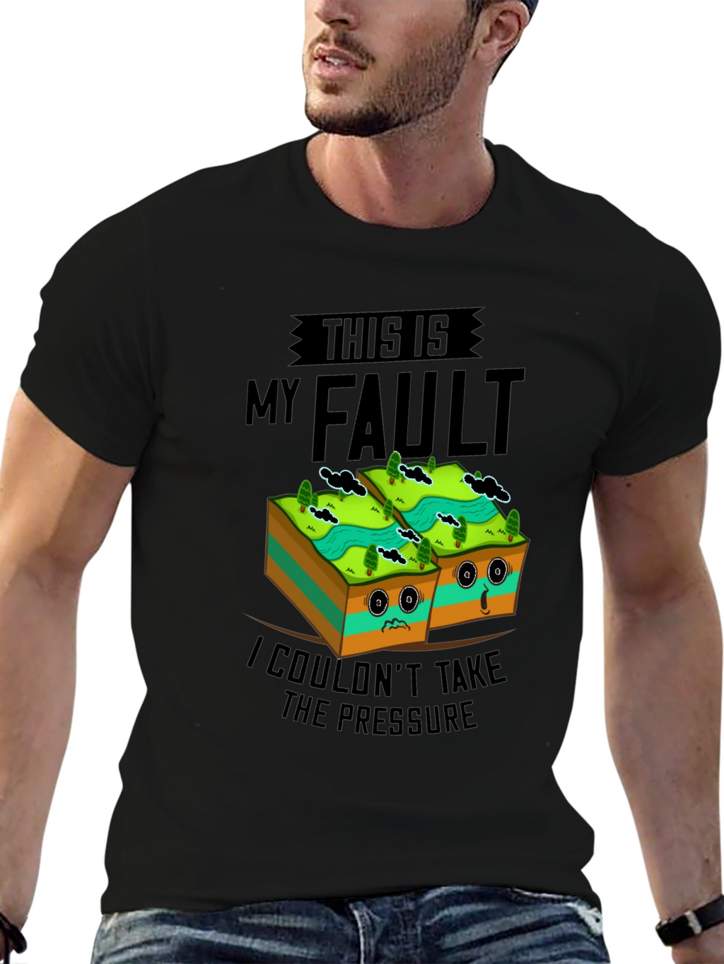 Funny Geology Fault Line Humor T-Shirt