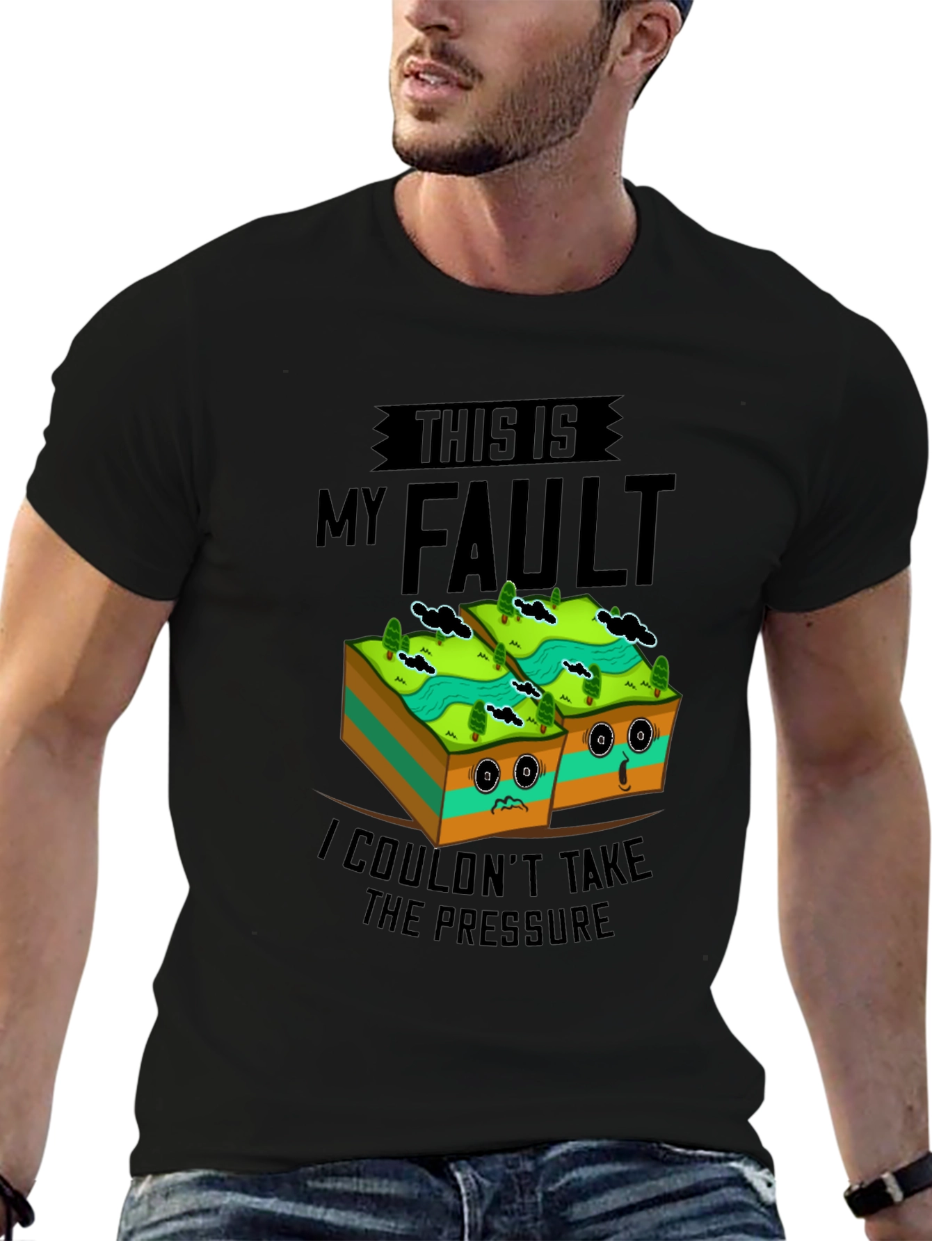 Funny Geology Fault Line Humor T-Shirt