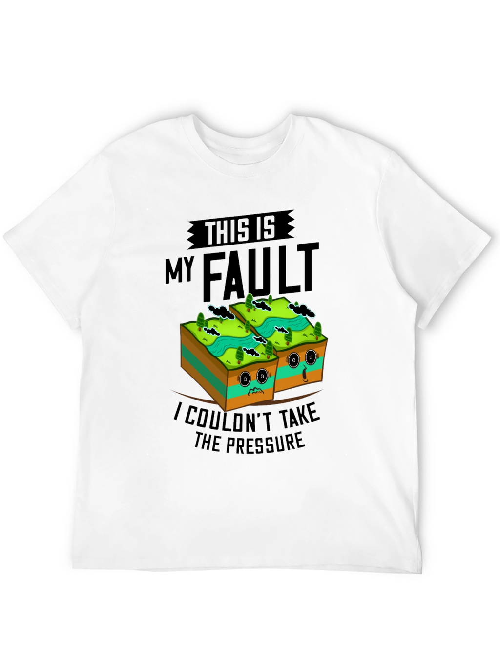 Funny Geology Fault Line Humor T-Shirt