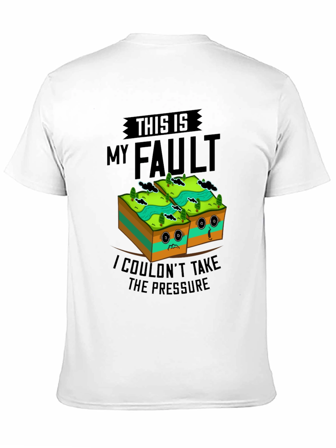 Funny Geology Fault Line Humor T-Shirt