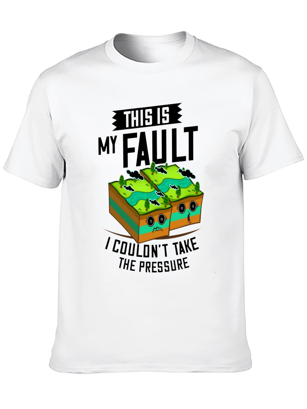 Funny Geology Fault Line Humor T-Shirt