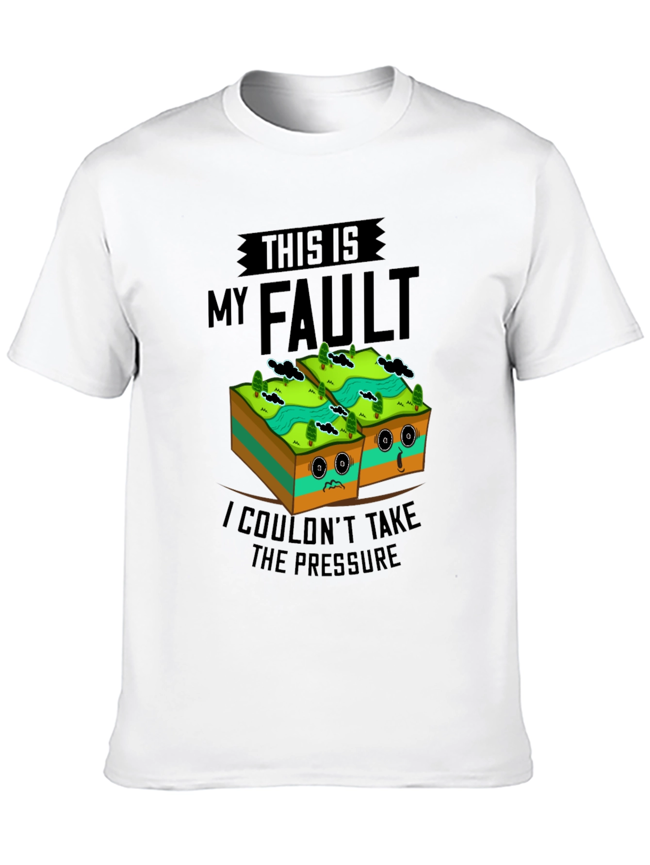 Funny Geology Fault Line Humor T-Shirt