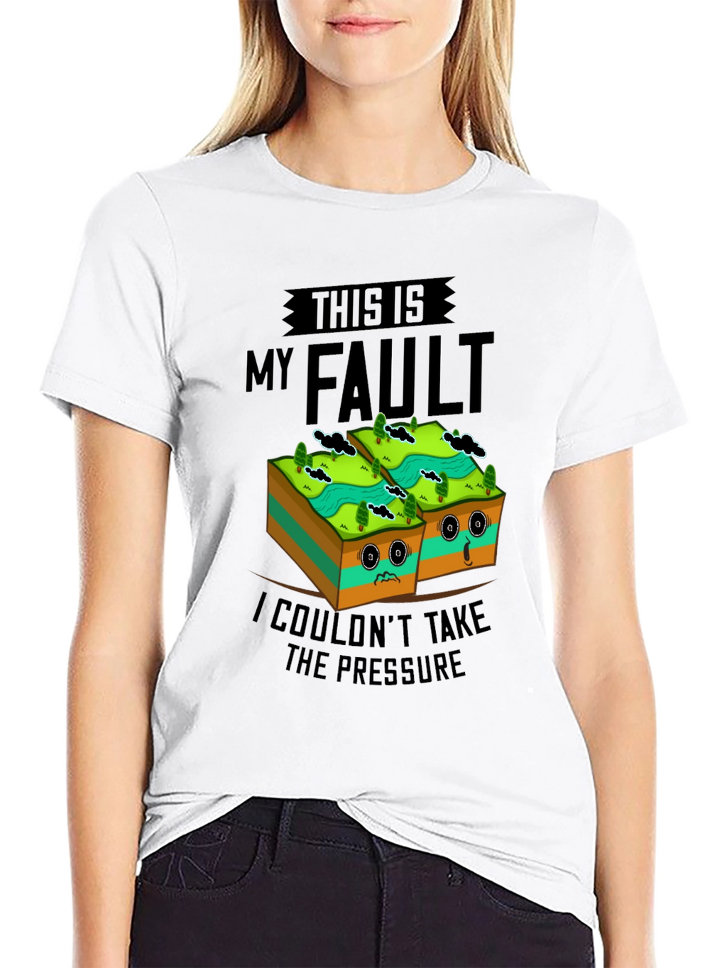 Funny Geology Fault Line Humor T-Shirt