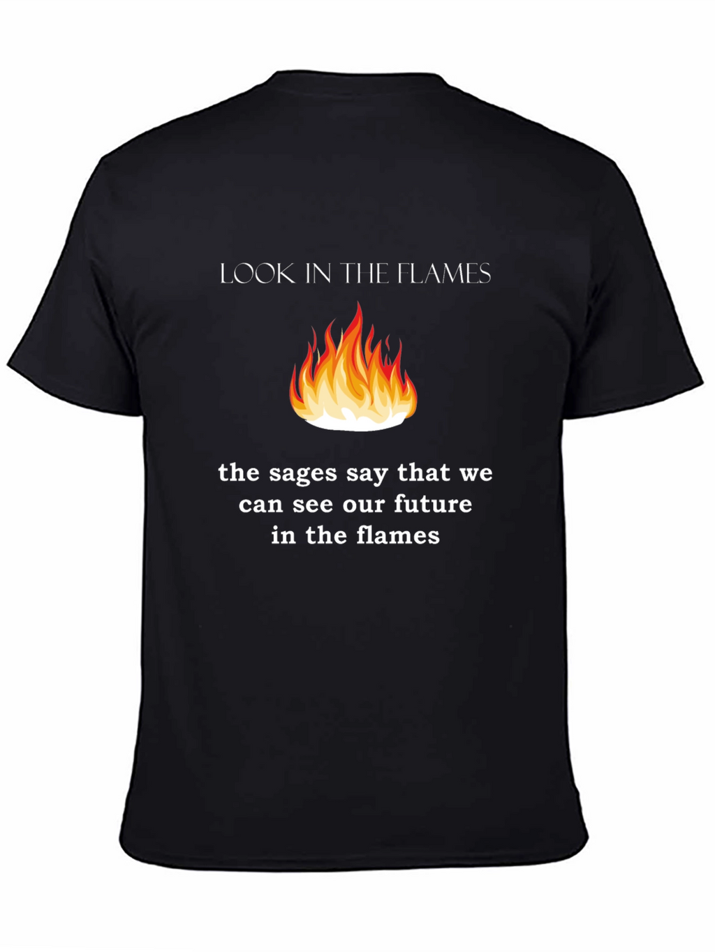 Look In The Flames Graphic T-Shirt