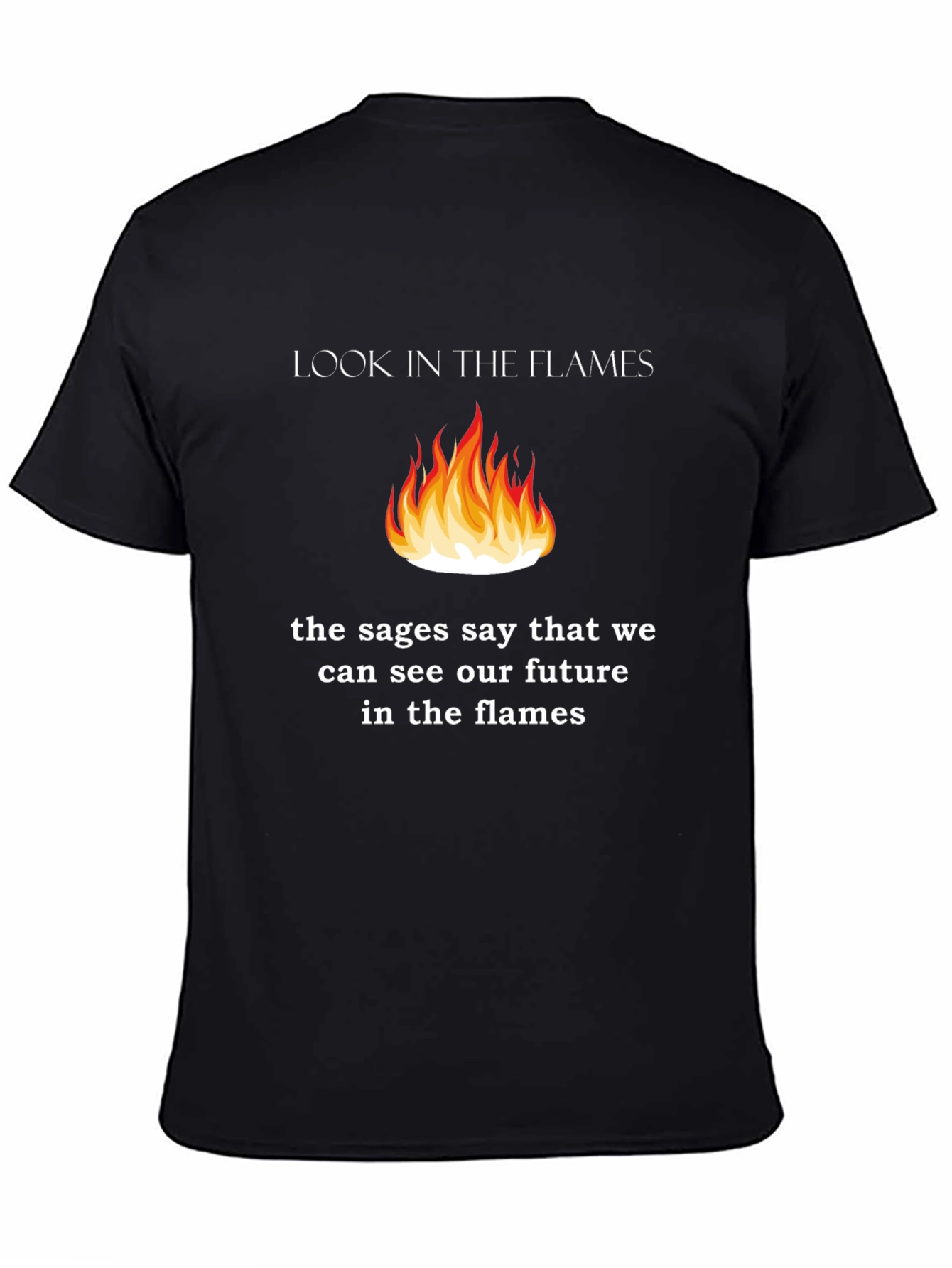 Look In The Flames Graphic T-Shirt