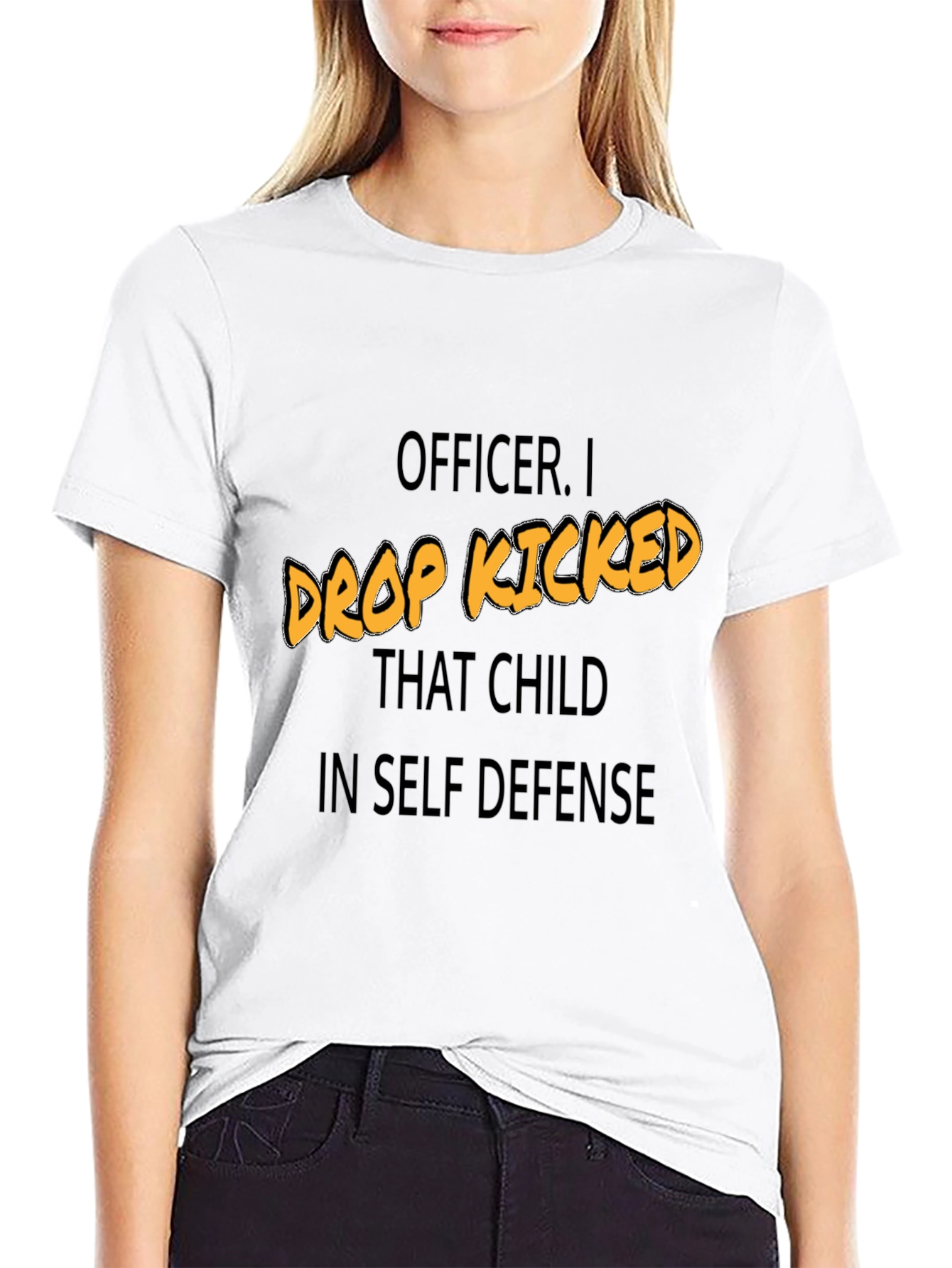 Funny Drop Kicked That Child Graphic Tee