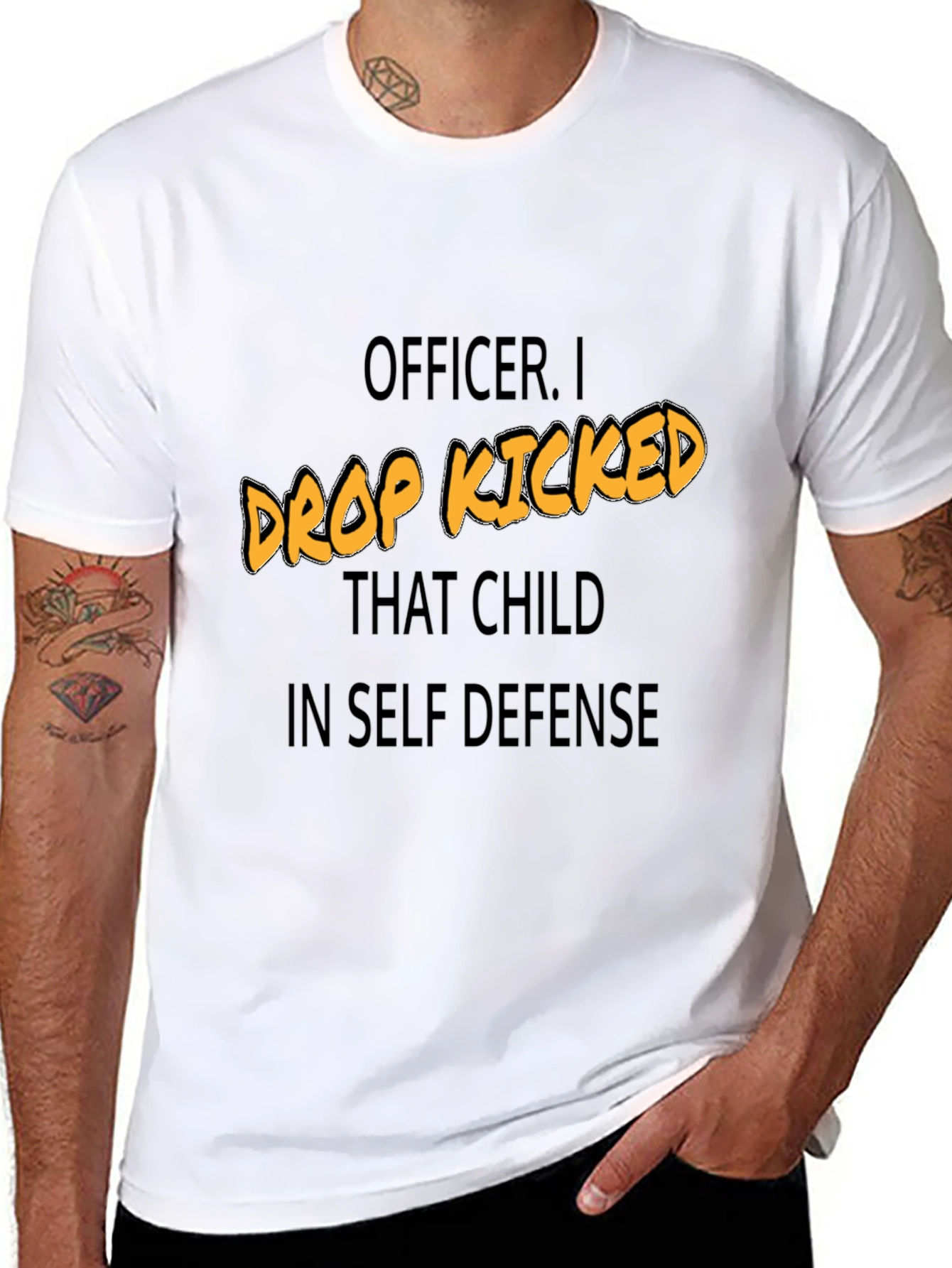 Funny Drop Kicked That Child Graphic Tee