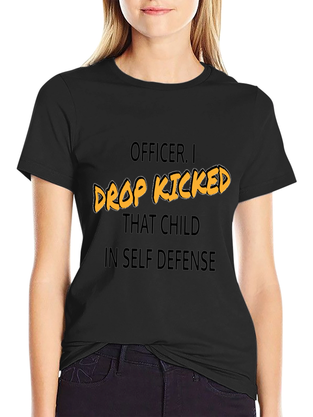 Funny Drop Kicked That Child Graphic Tee