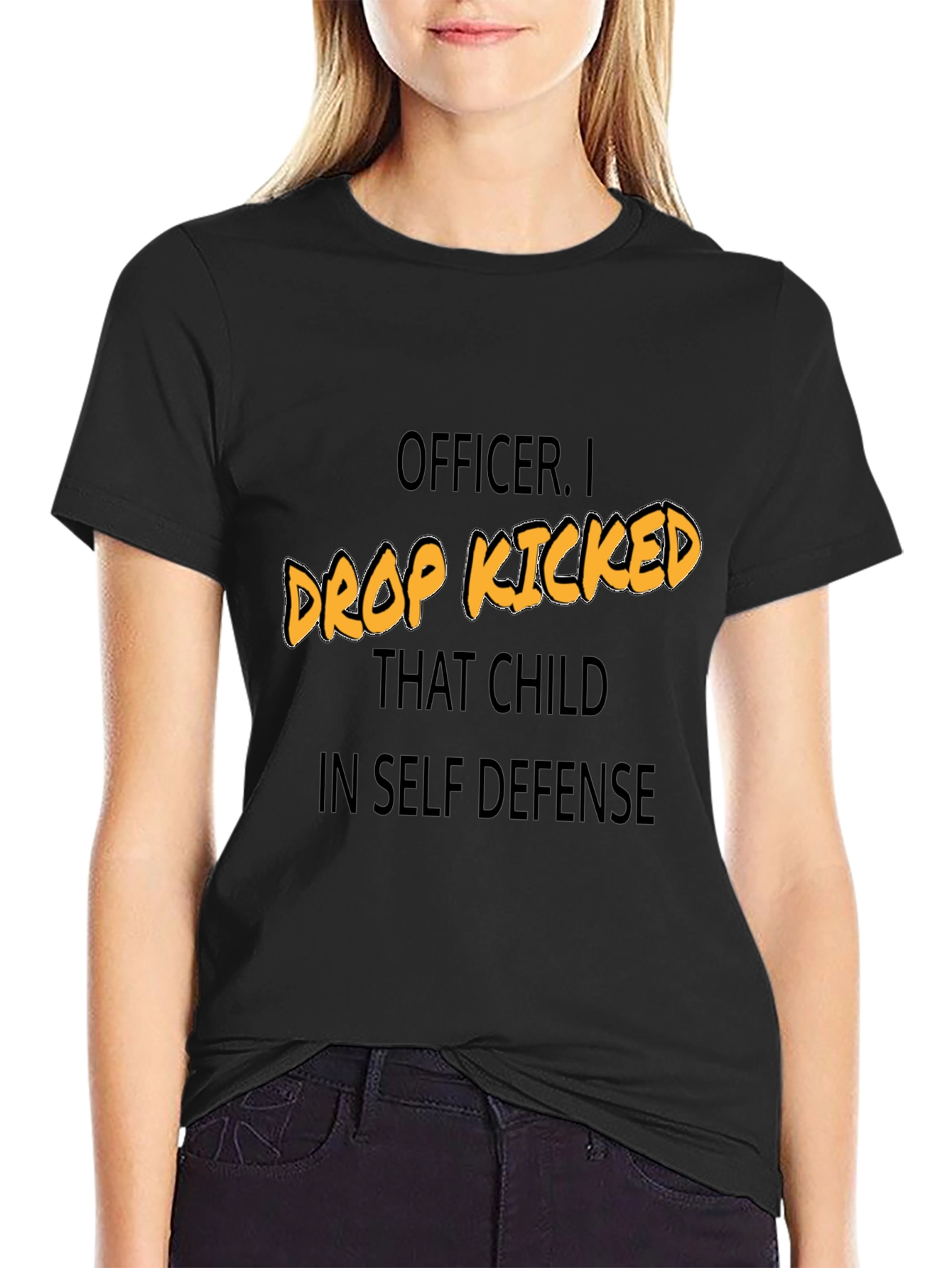 Funny Drop Kicked That Child Graphic Tee