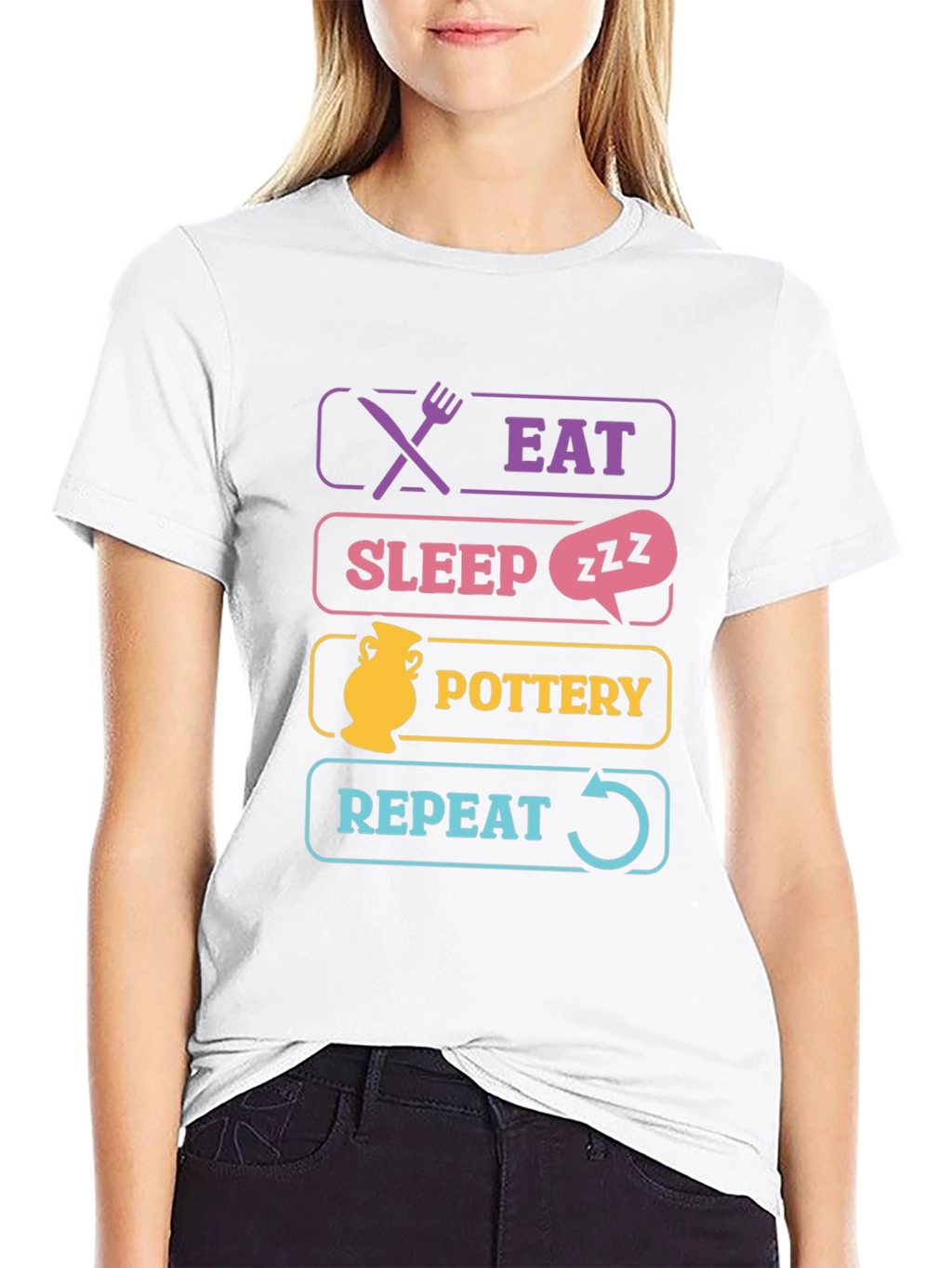Eat Sleep Pottery Repeat T-Shirt