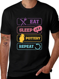 Eat Sleep Pottery Repeat T-Shirt