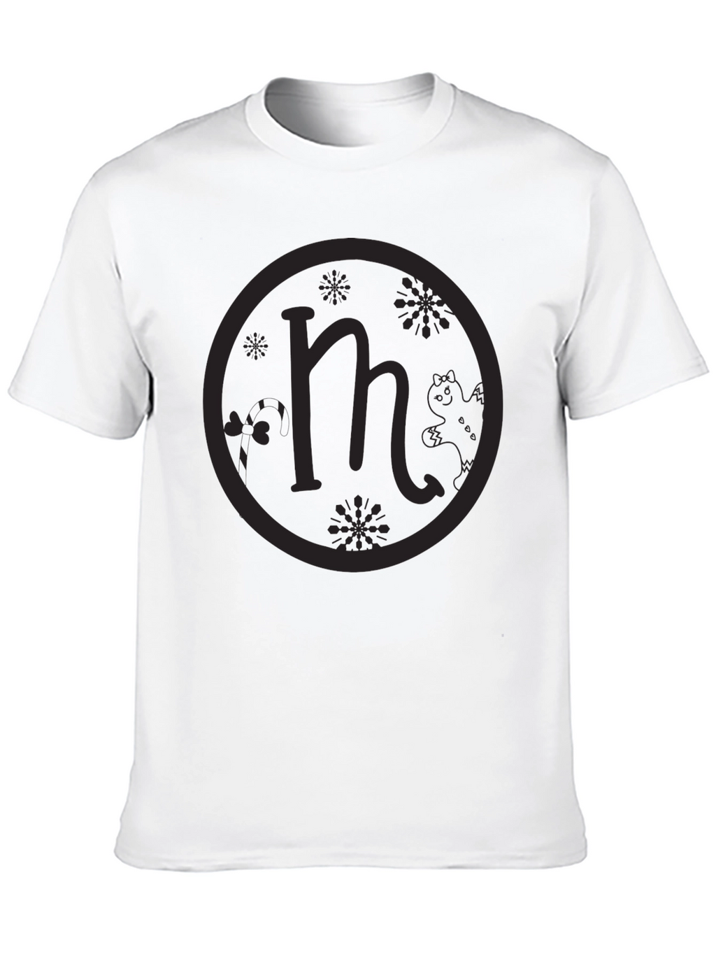 Unique M Logo Black T-Shirt