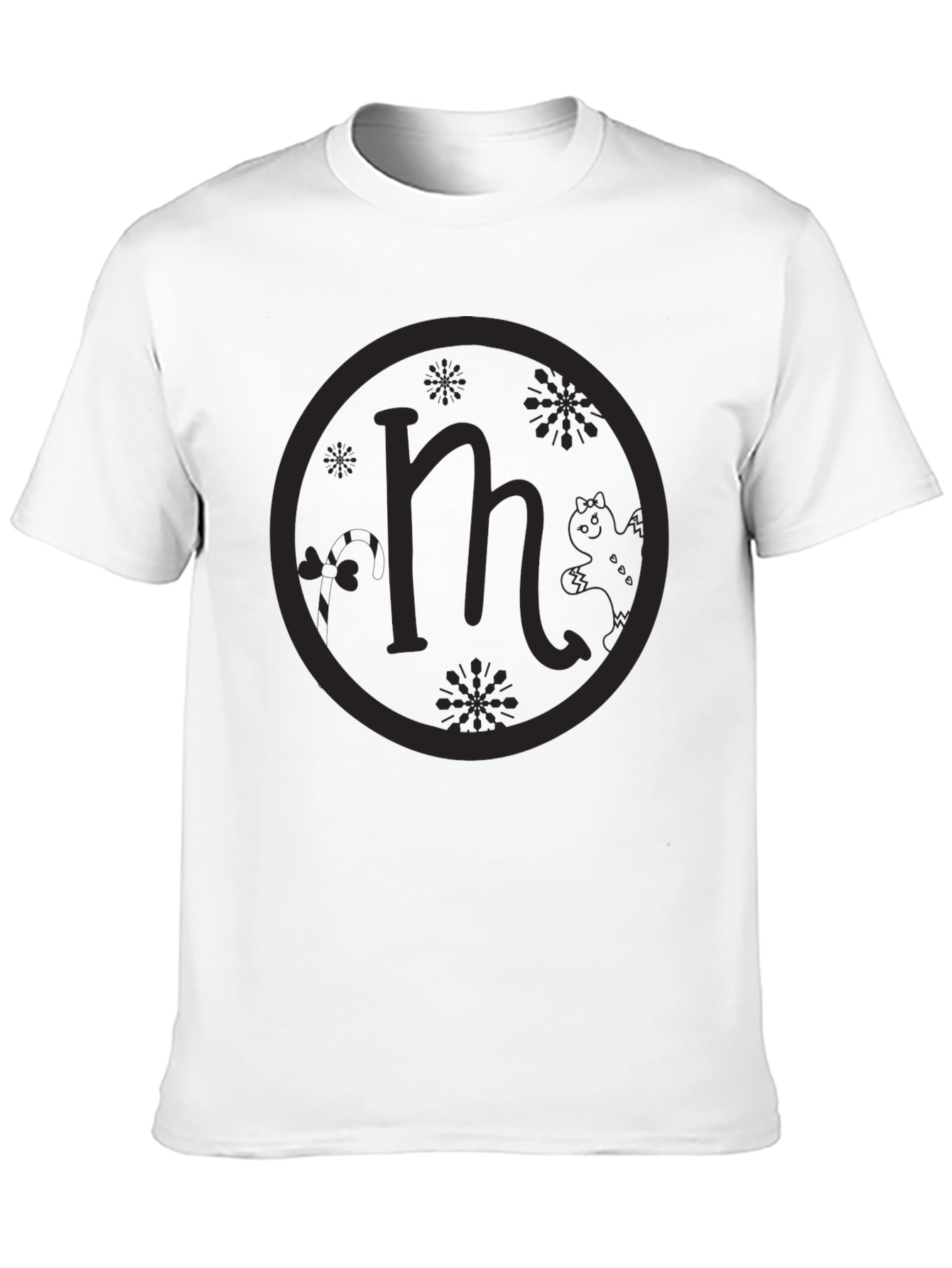 Unique M Logo Black T-Shirt