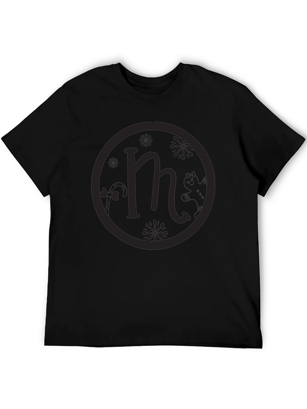 Unique M Logo Black T-Shirt