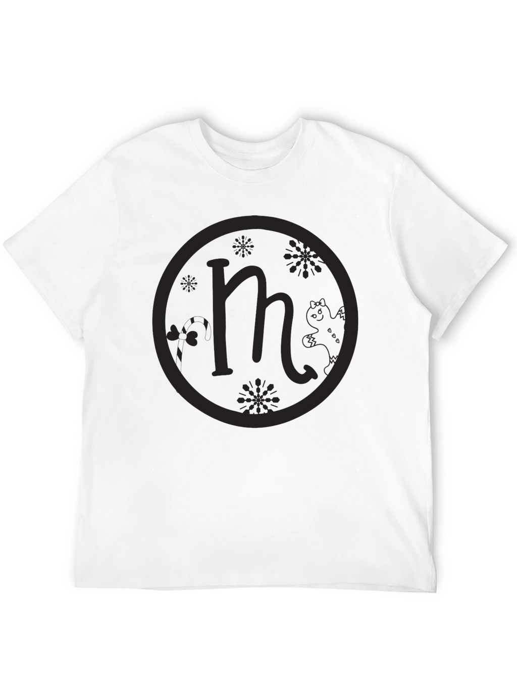 Unique M Logo Black T-Shirt