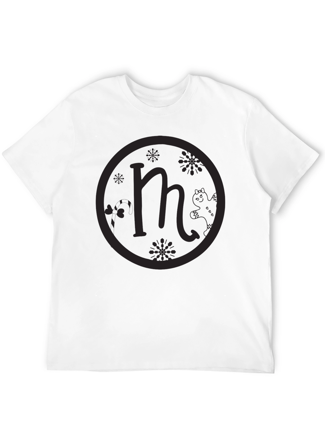 Unique M Logo Black T-Shirt