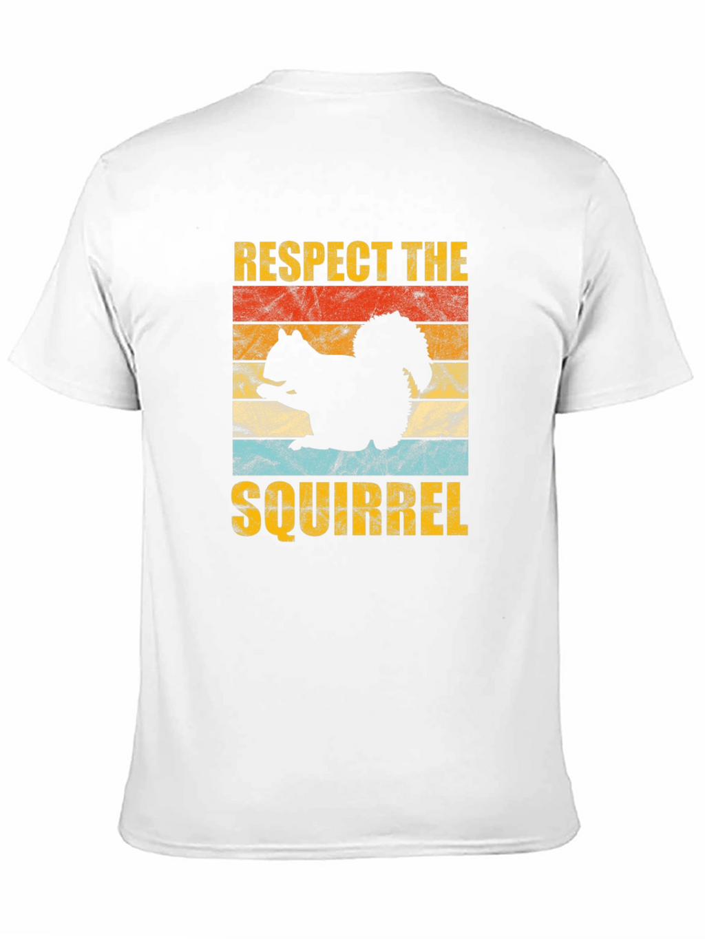 Respect The Squirrel Graphic Tee Retro Style