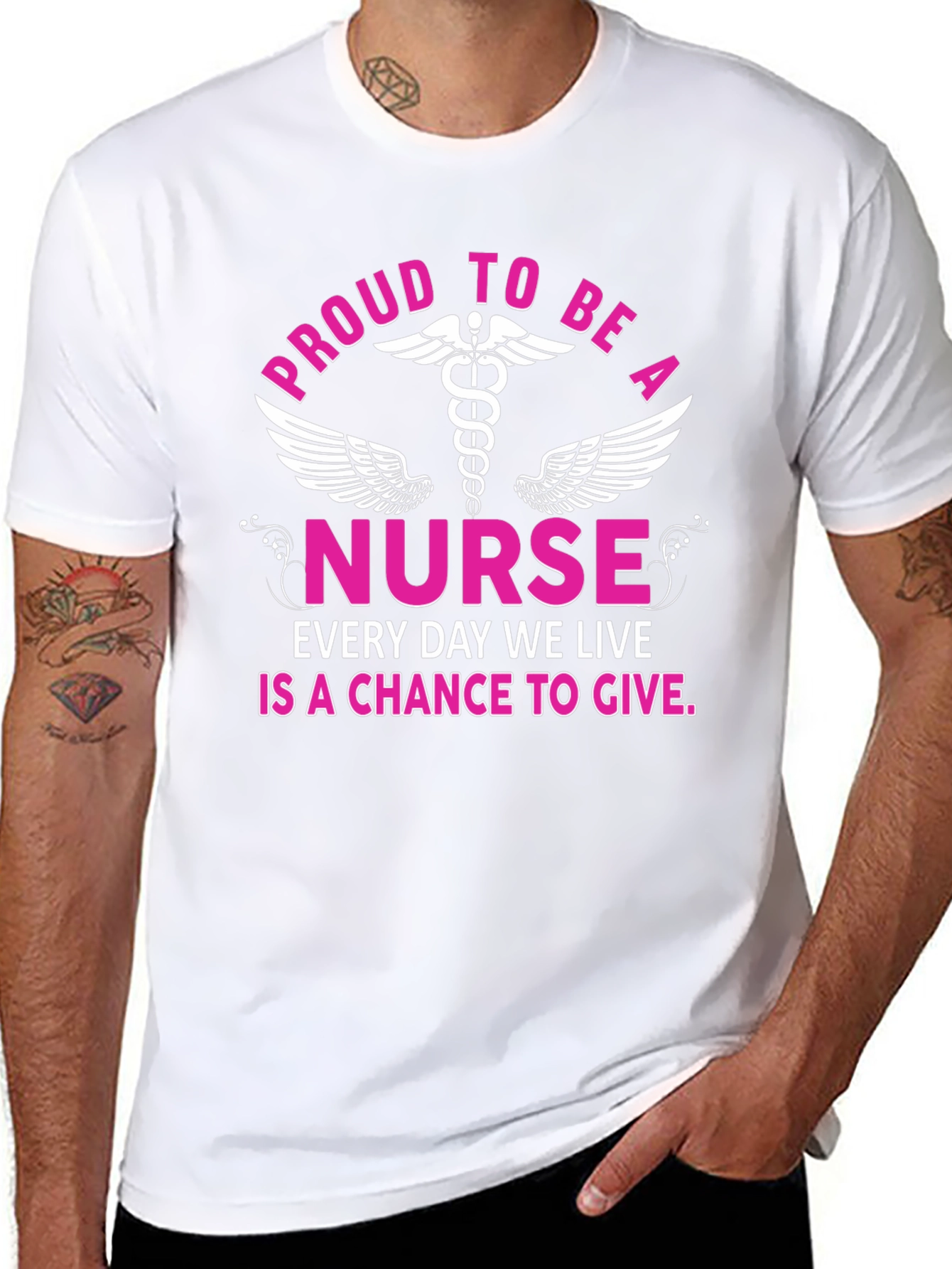 Proud Nurse T-Shirt - Every Day a Chance to Give!