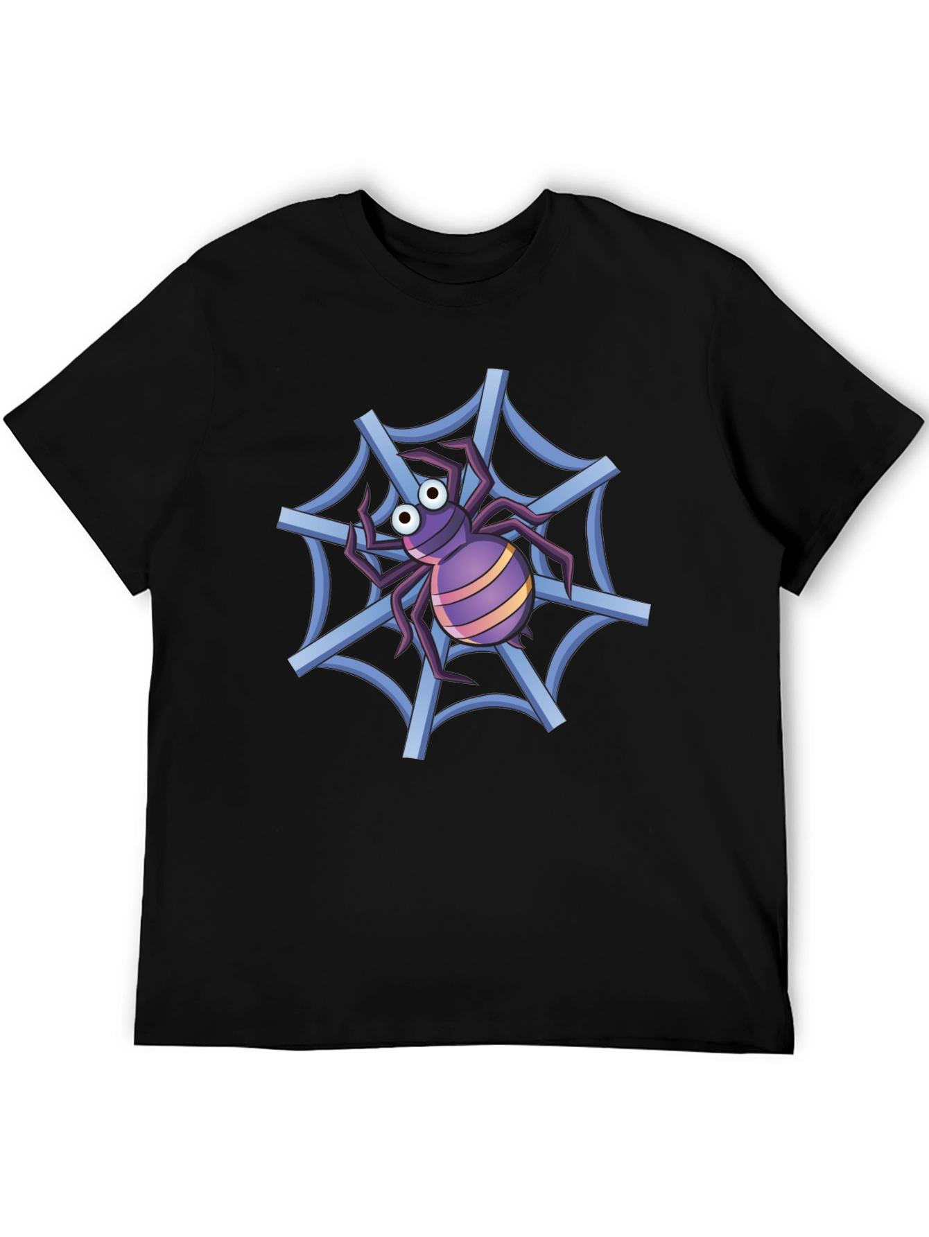Spider Web T-Shirt - Cartoon Graphic Tee