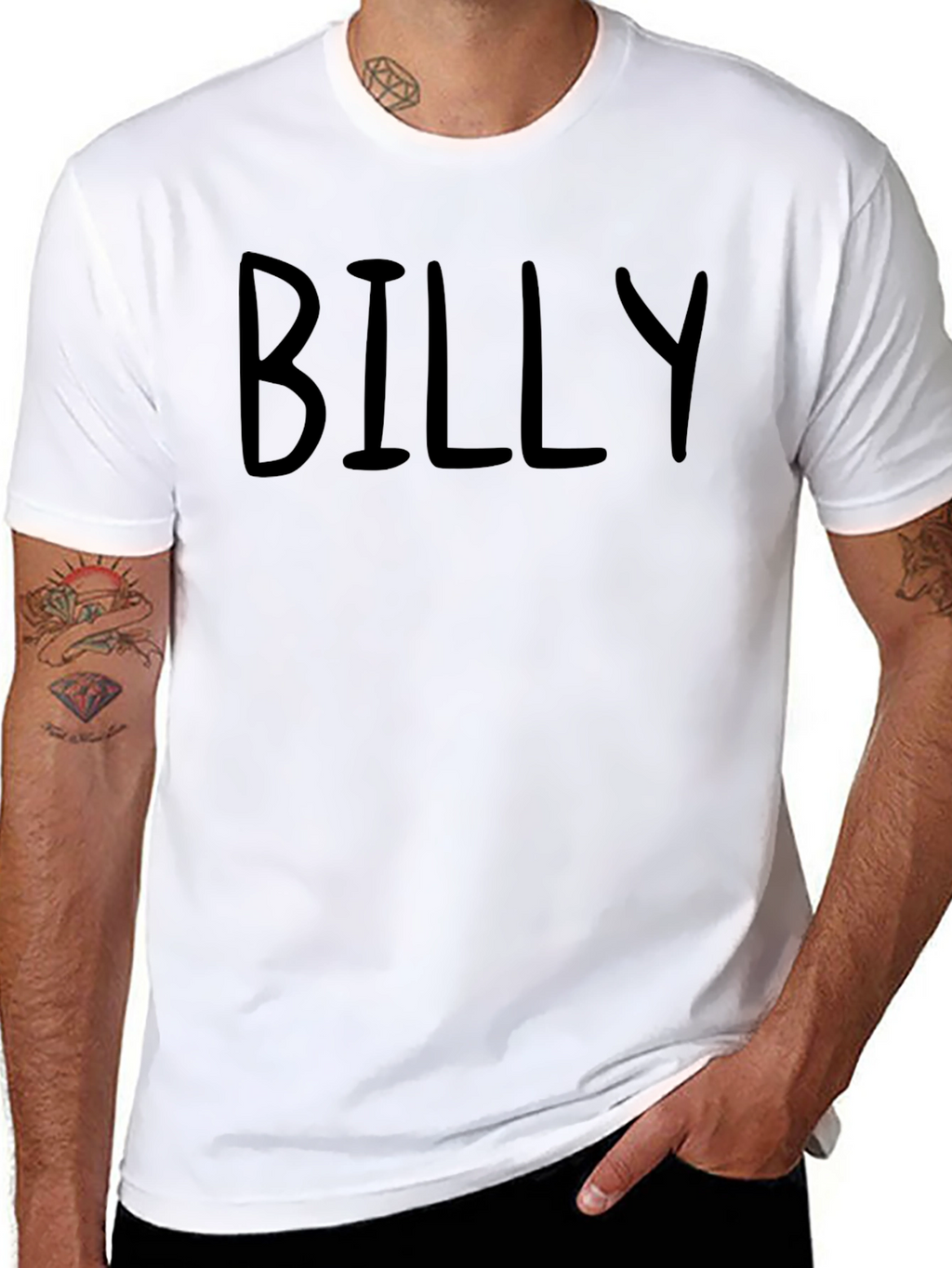 Black BILLY Graphic Tee Shirt