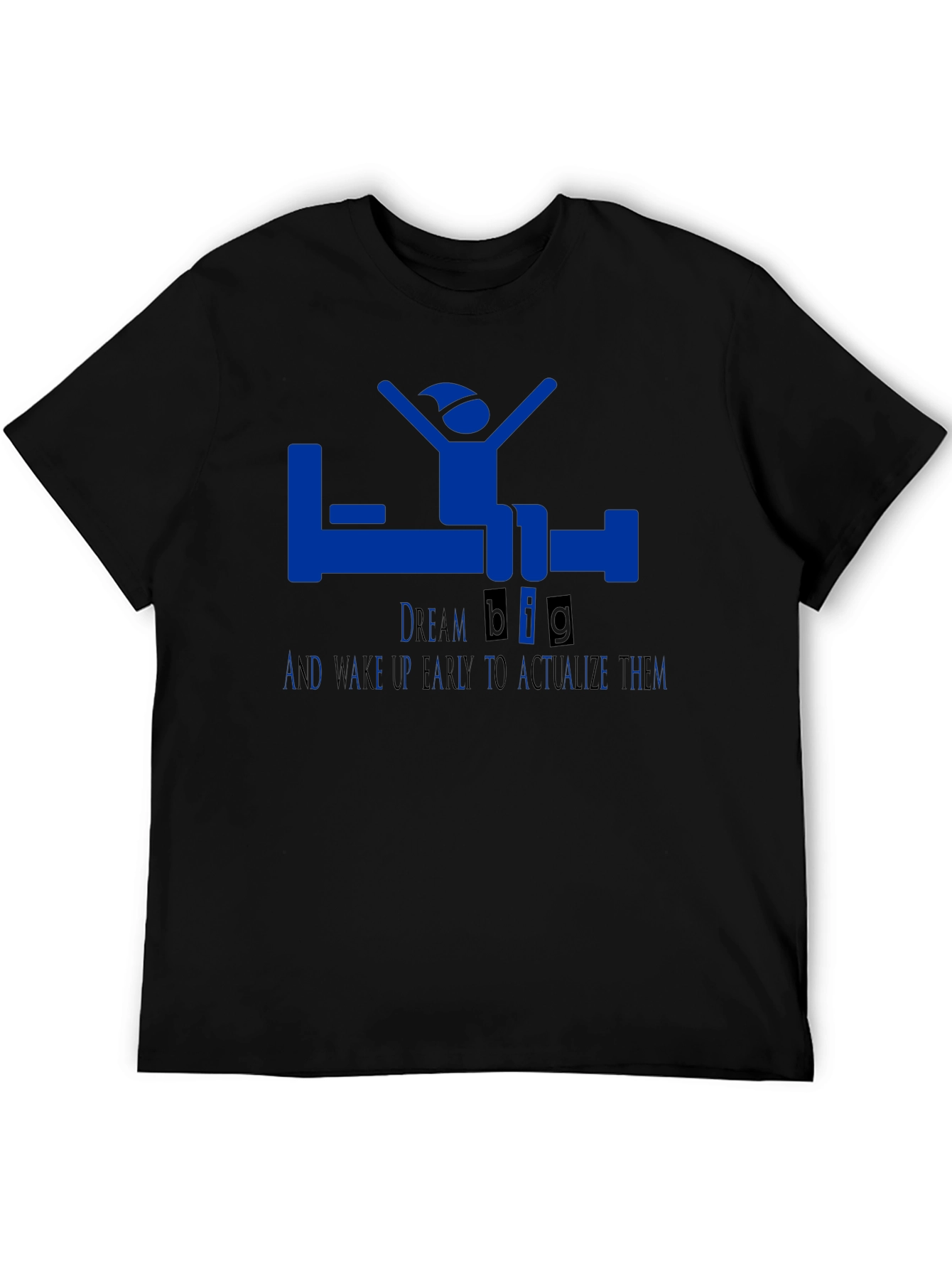 Dream Big Black Graphic T-Shirt