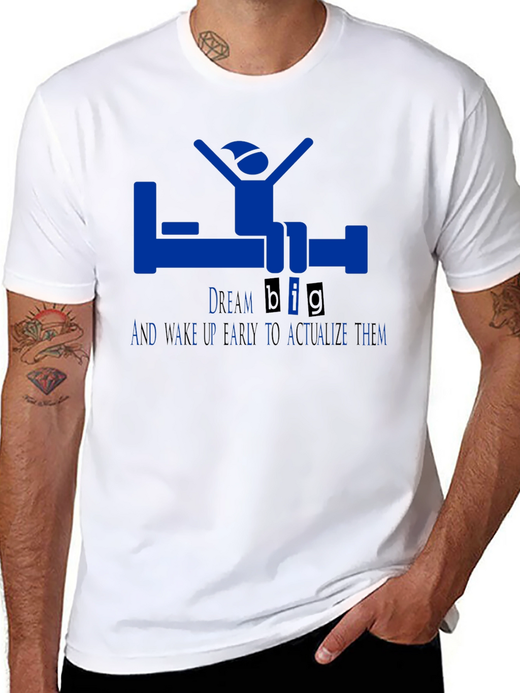 Dream Big Black Graphic T-Shirt