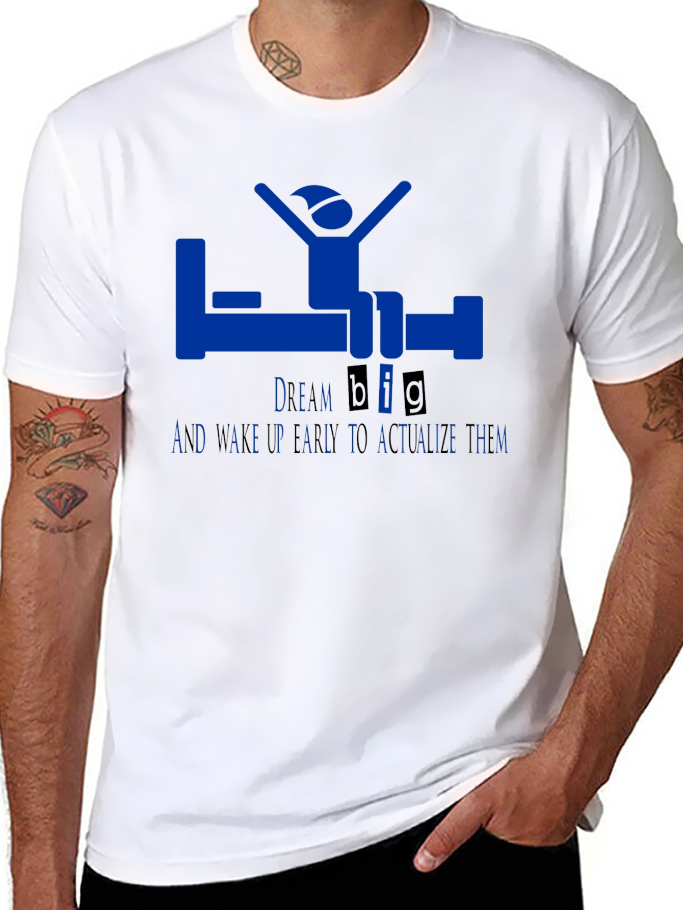Dream Big Black Graphic T-Shirt