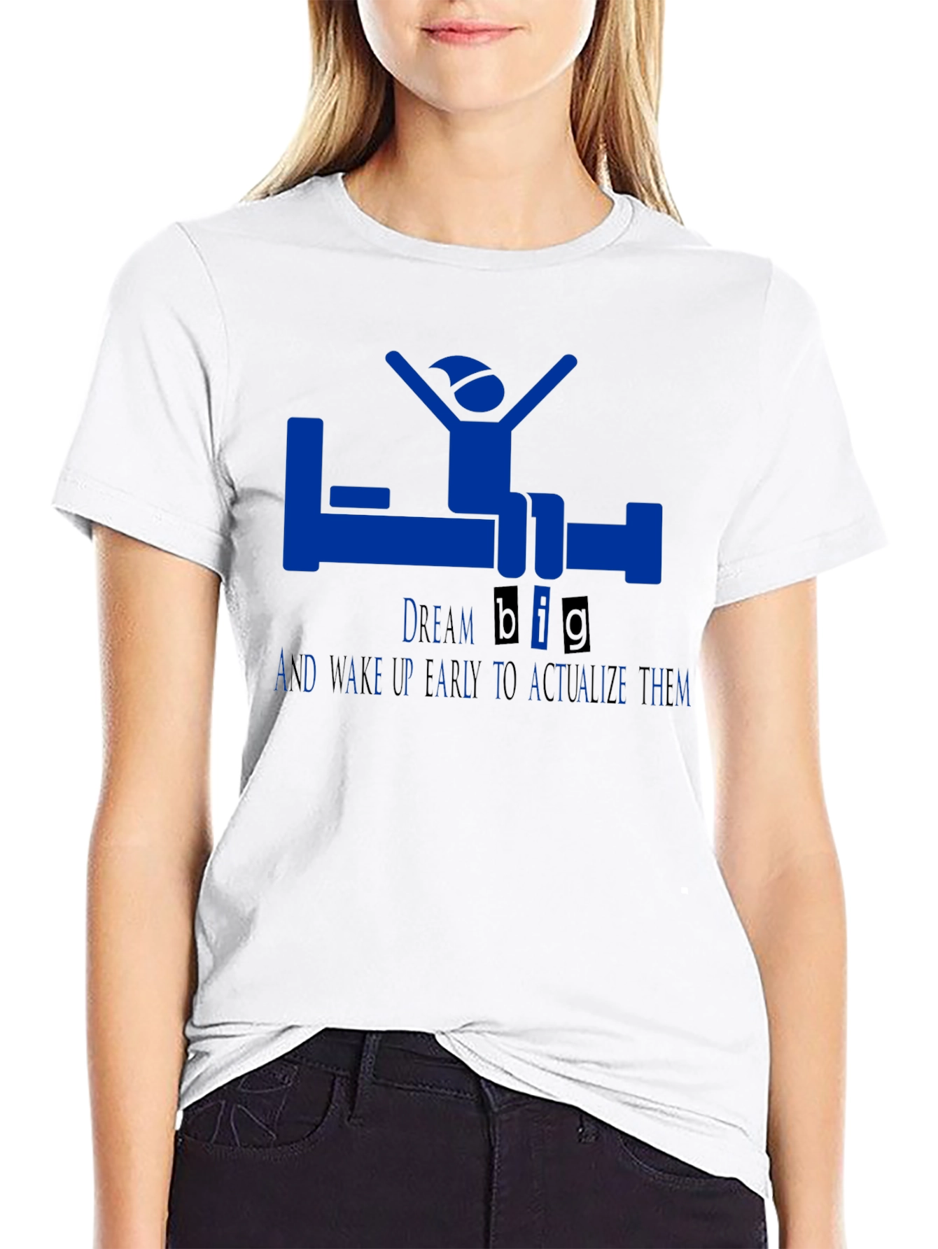 Dream Big Black Graphic T-Shirt