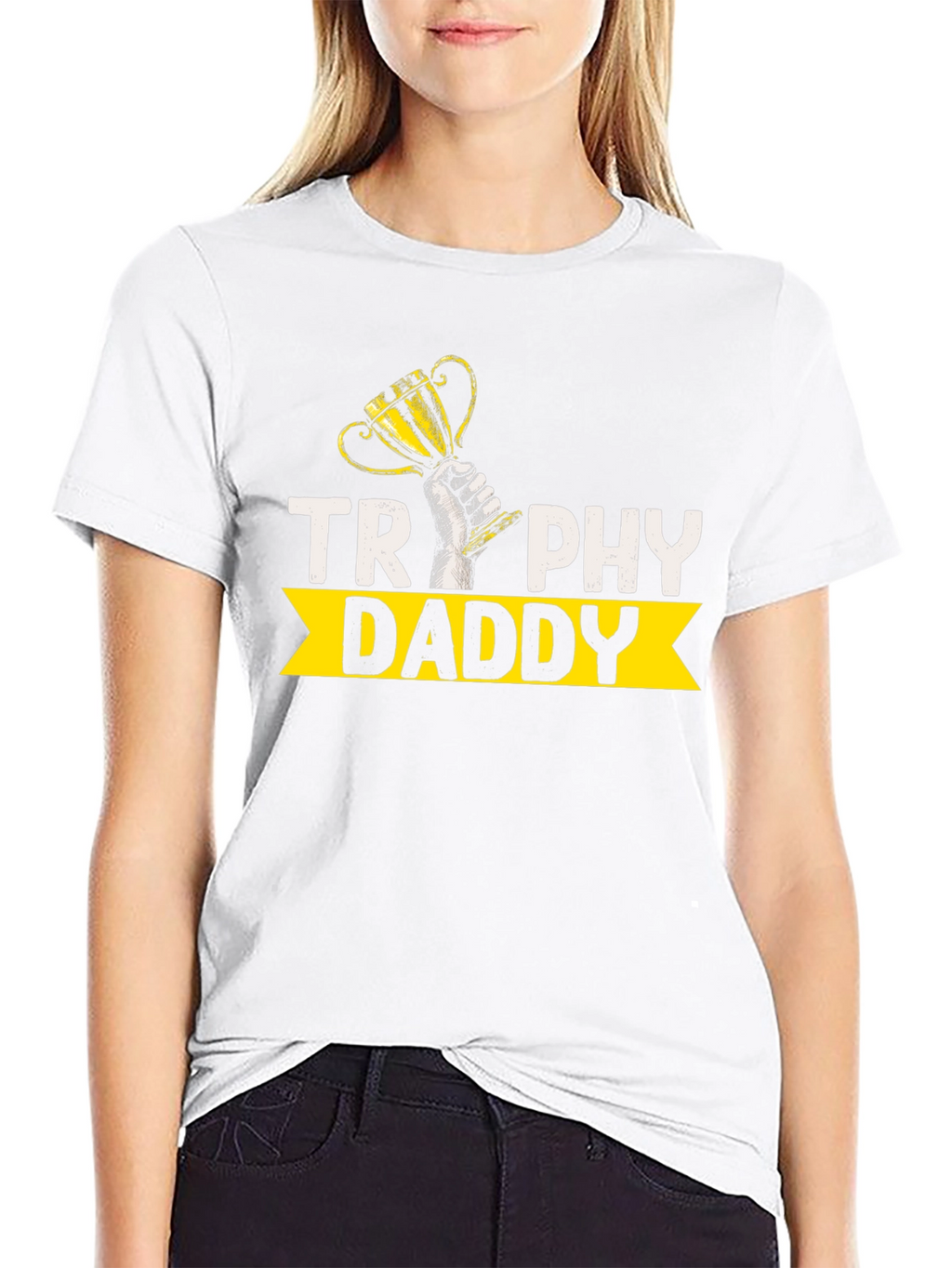 Trophy Daddy Graphic T-Shirt - Celebrate Wins in Style!