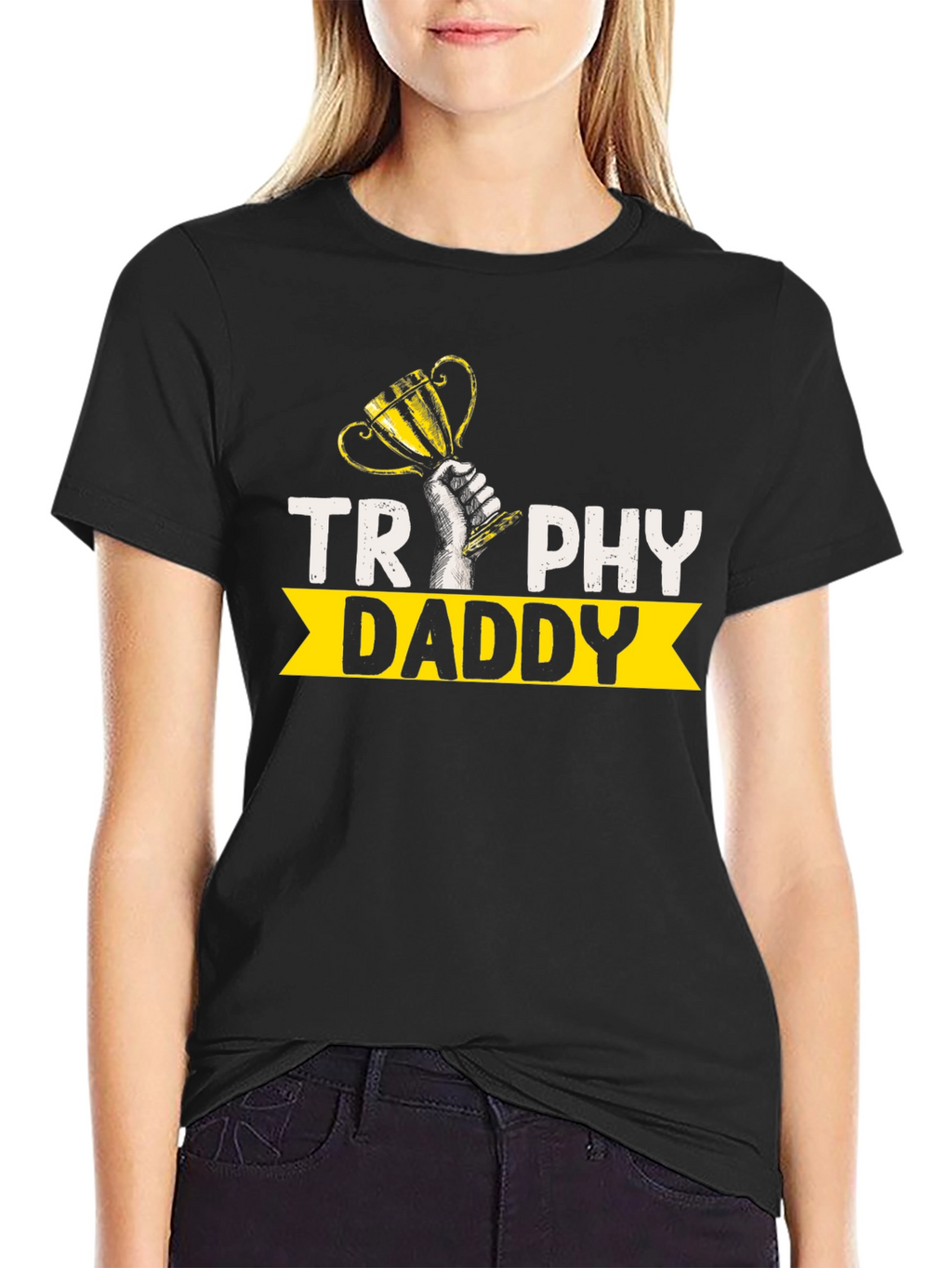 Trophy Daddy Graphic T-Shirt - Celebrate Wins in Style!