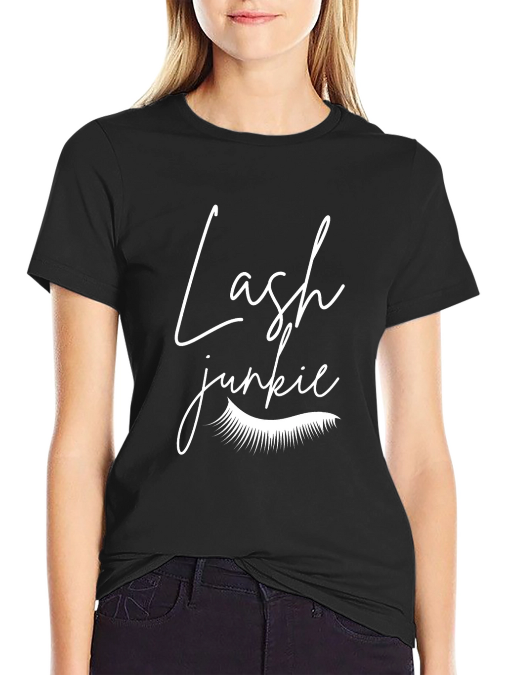 Lash Junkie Graphic Tee - Trendy Casual Wear