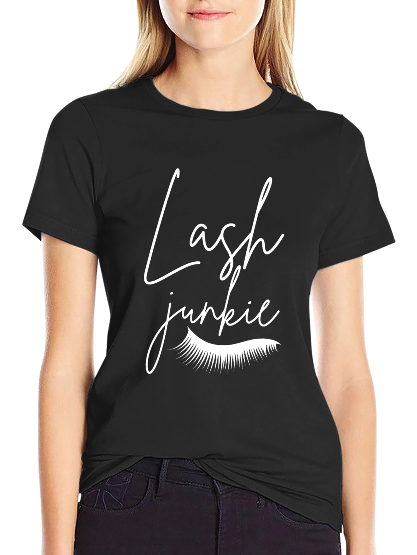 Lash Junkie Graphic Tee - Trendy Casual Wear