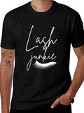 Lash Junkie Graphic Tee - Trendy Casual Wear