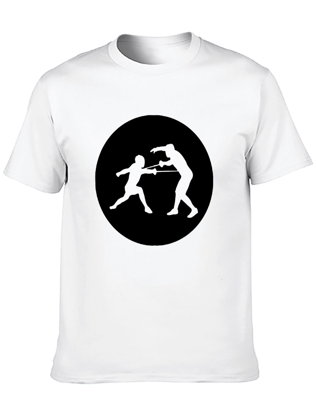 Fencing Silhouette T-Shirt - Black