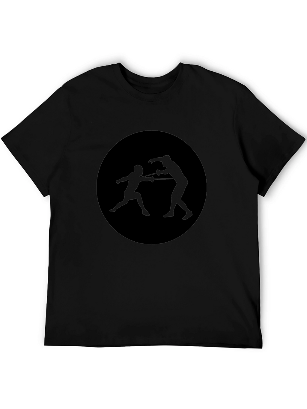 Fencing Silhouette T-Shirt - Black