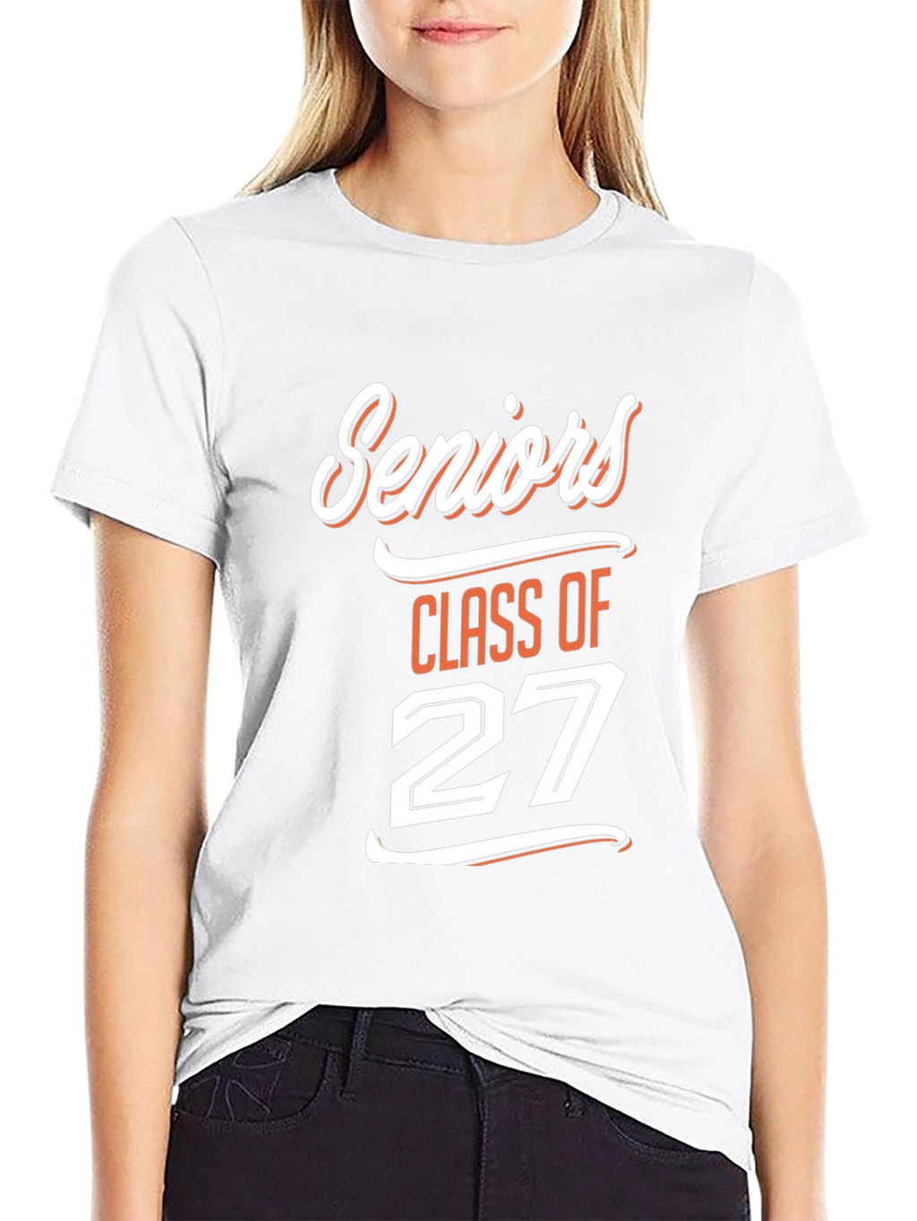 Seniors Class of 27 Black T-Shirt
