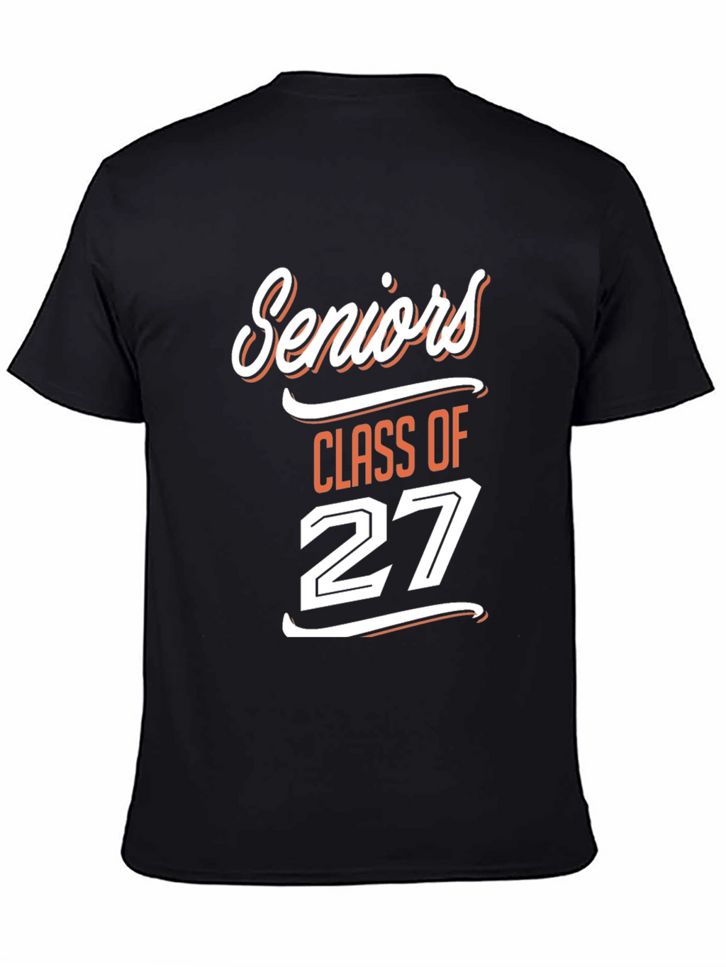 Seniors Class of 27 Black T-Shirt