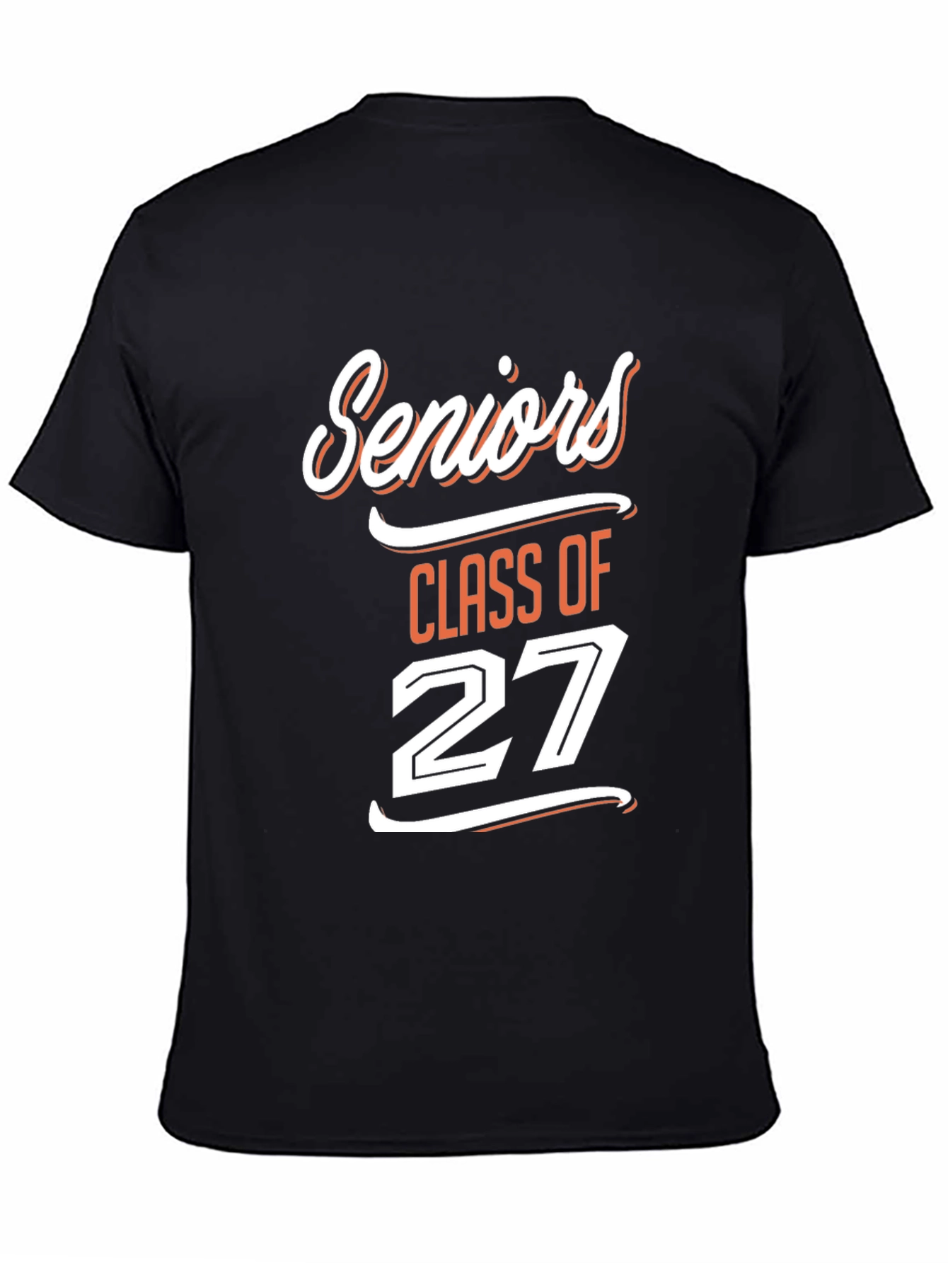 Seniors Class of 27 Black T-Shirt