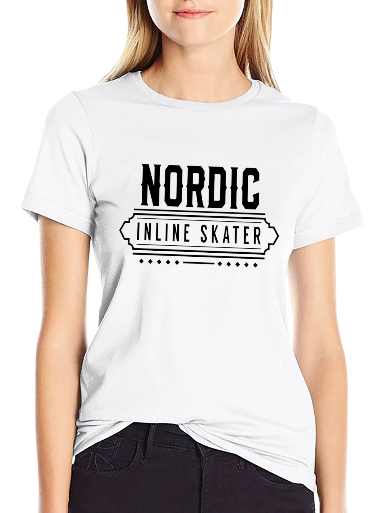 Nordic Inline Skater Black T-Shirt