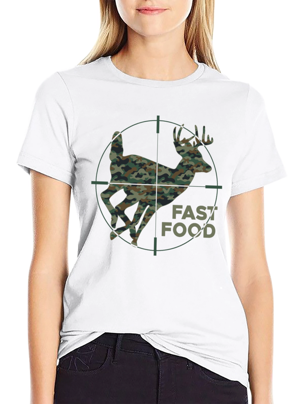 Fast Food Camo Deer Hunting T-Shirt