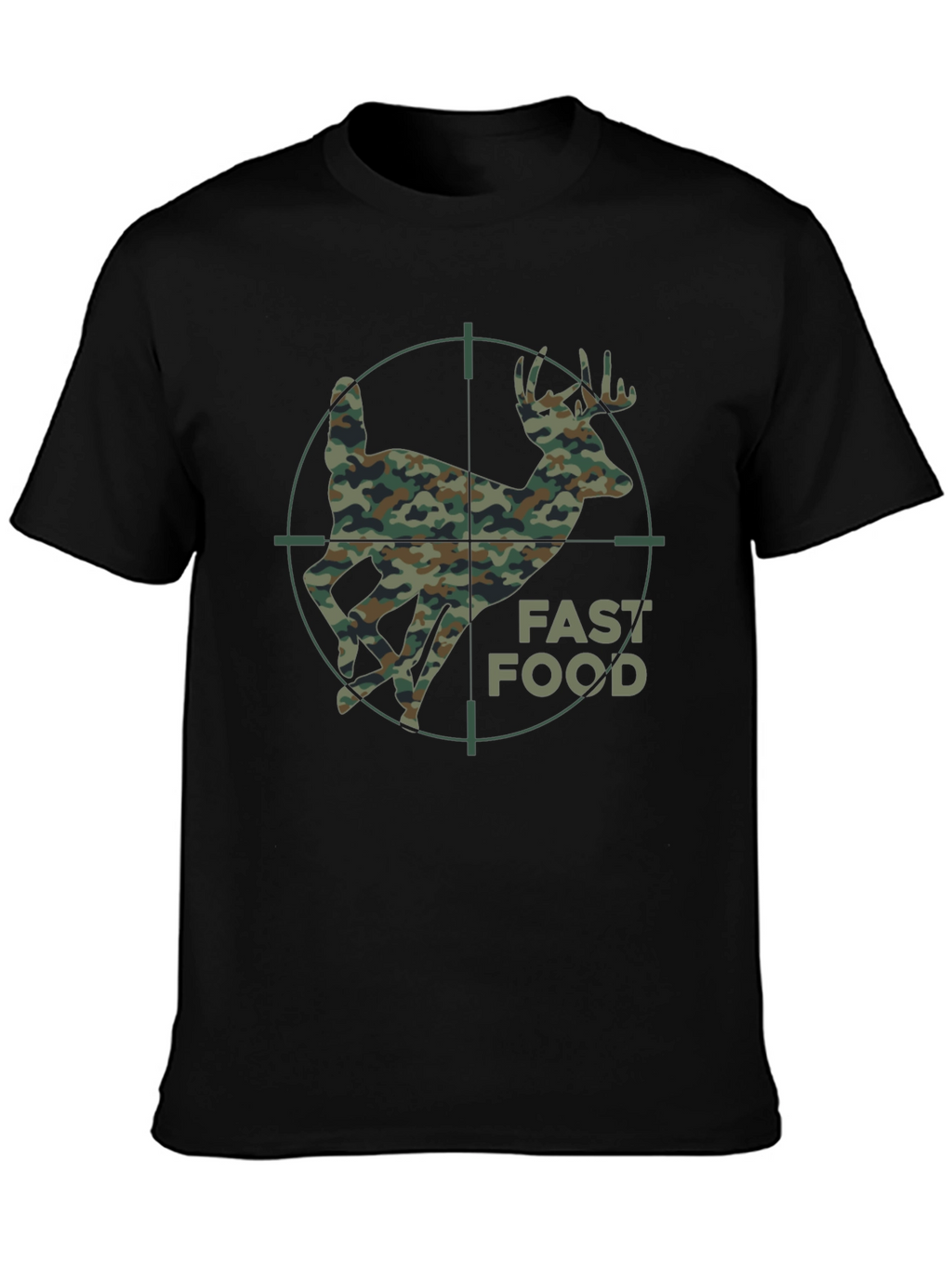 Fast Food Camo Deer Hunting T-Shirt