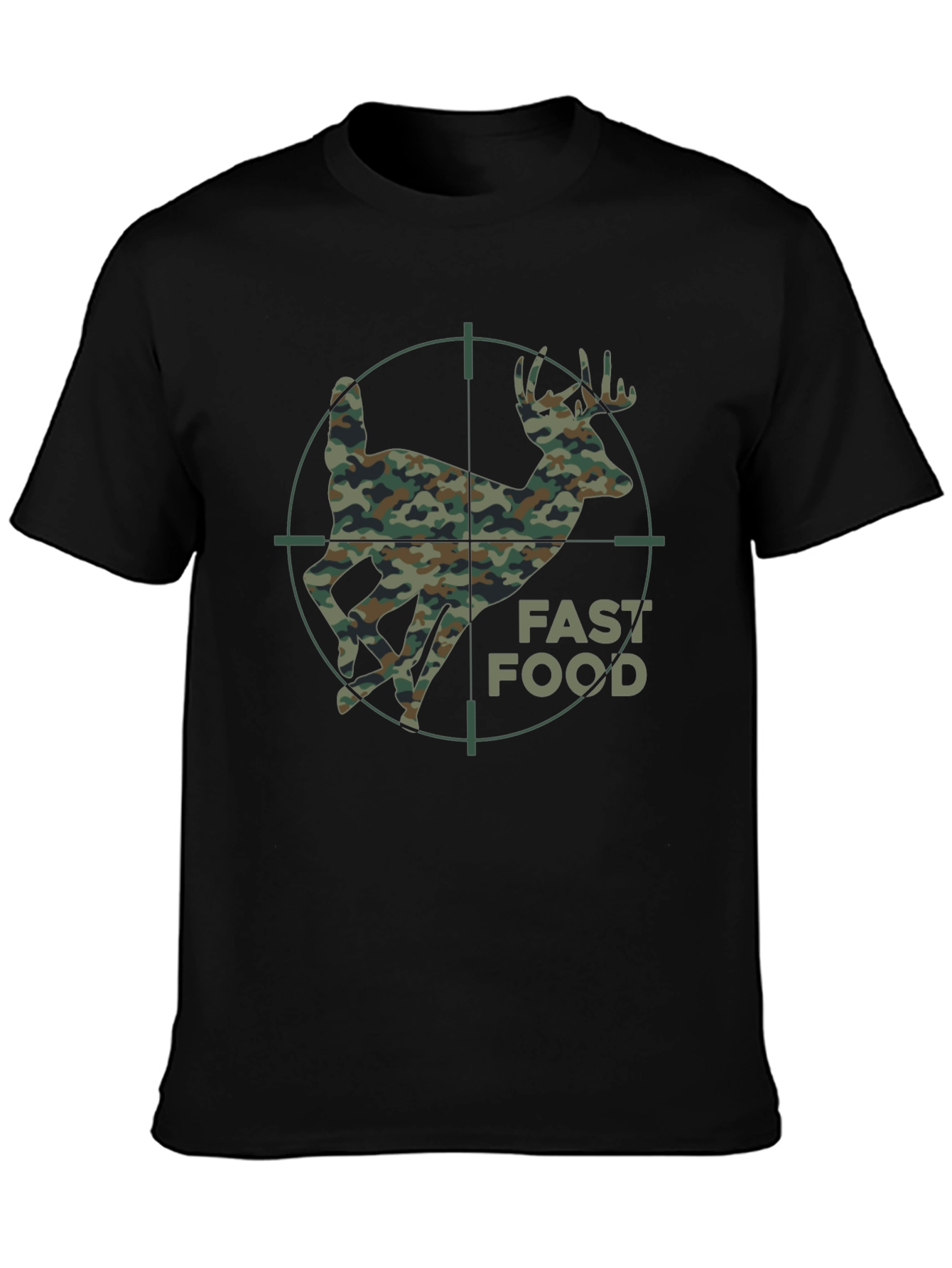 Fast Food Camo Deer Hunting T-Shirt