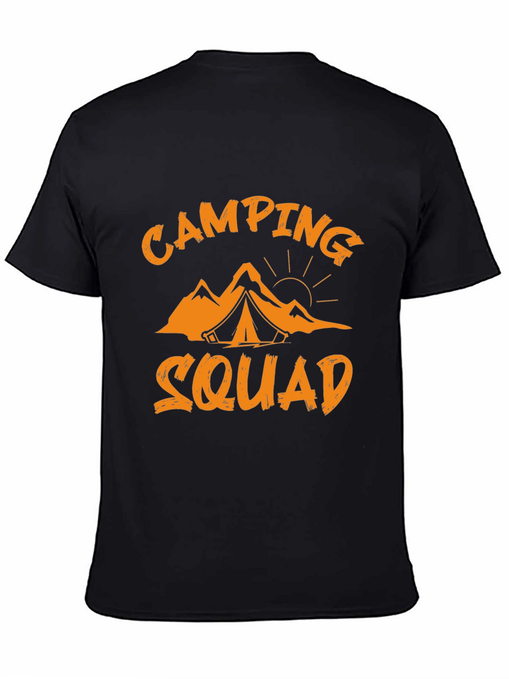 Camping Squad Graphic Tee - Black