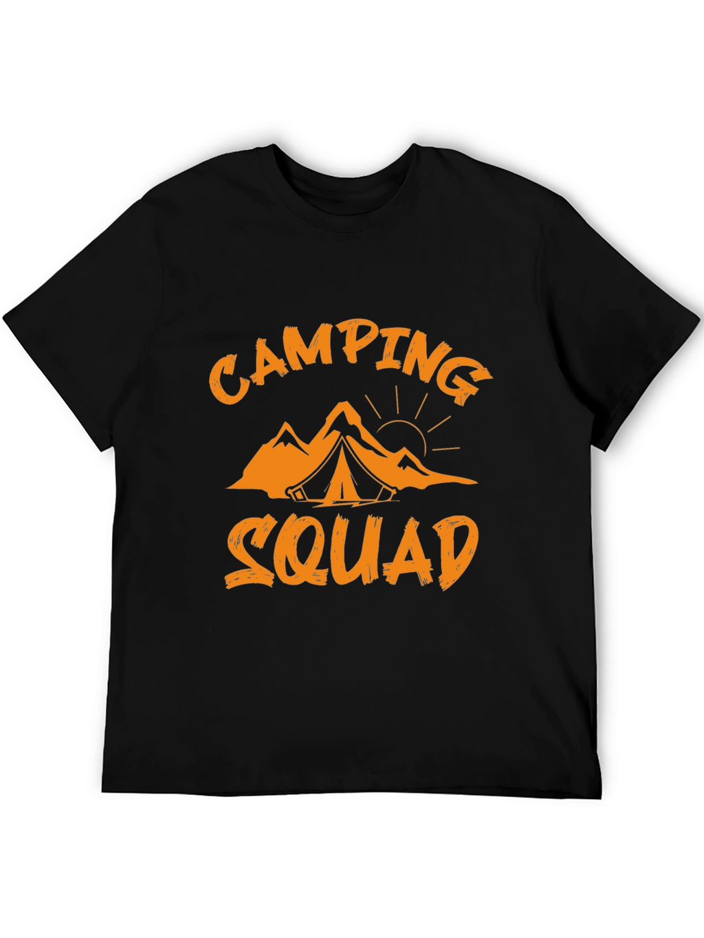 Camping Squad Graphic Tee - Black
