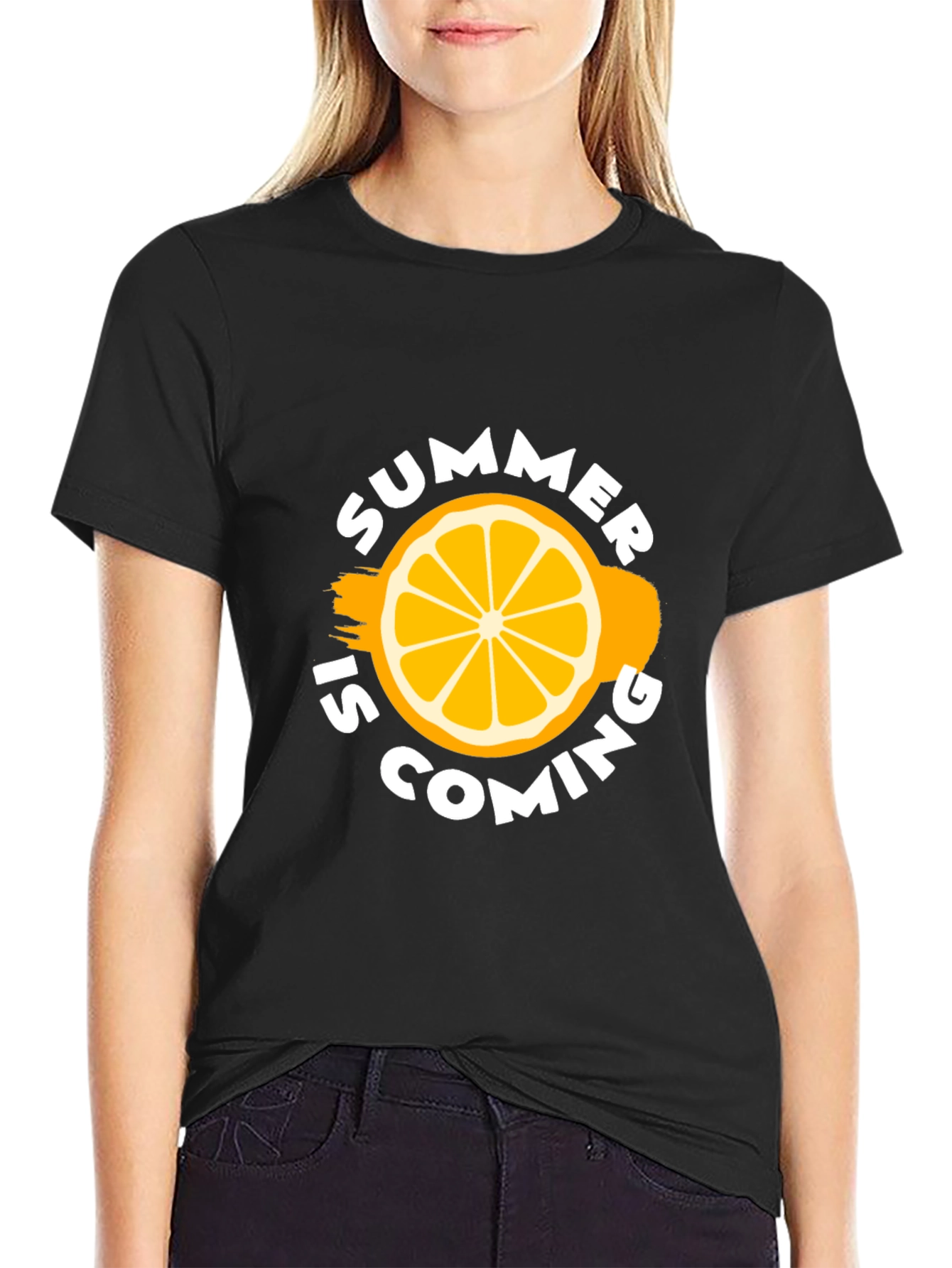 Summer Is Coming Black T-Shirt