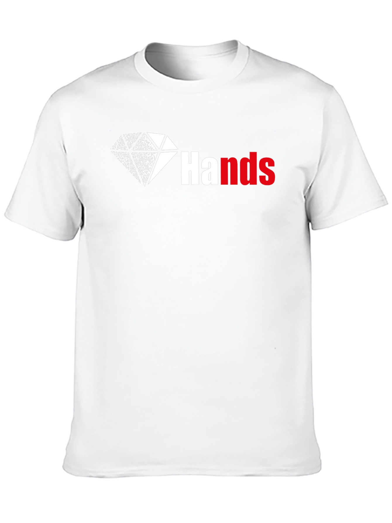 Diamond Hands Graphic Tee - Black Cotton T-Shirt