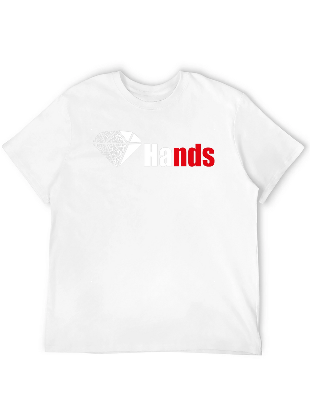 Diamond Hands Graphic Tee - Black Cotton T-Shirt